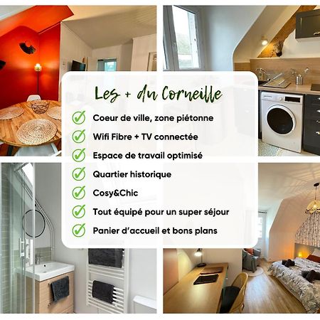 Le Corneille - Ideal Pros & Couples - Centre Historique - Chateau 5Min - Gare 10Min - Au Calme - Fibre Compiègne Exterior foto
